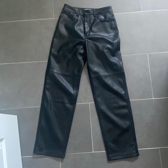 Mango faux leather pants - Picture 1 of 4
